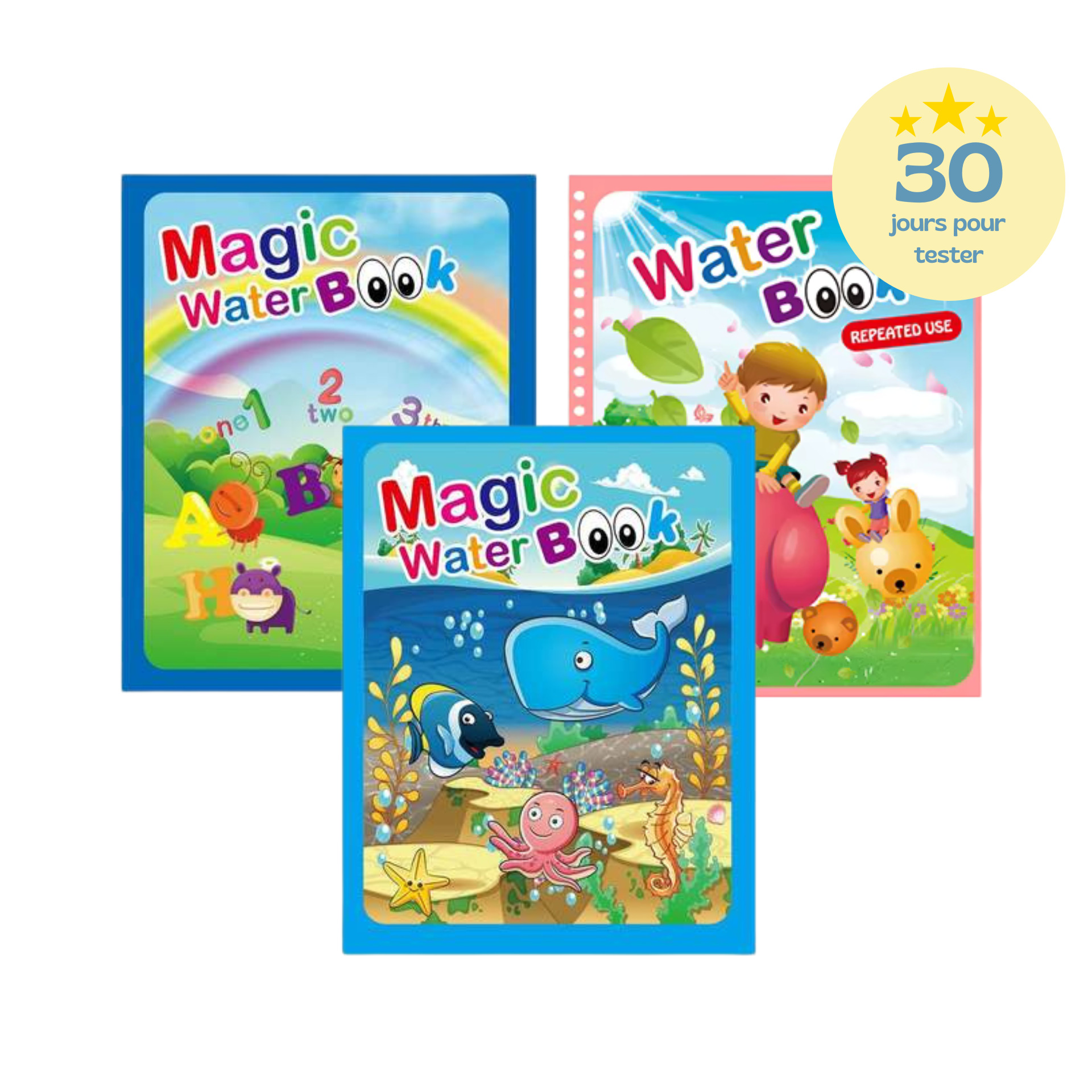 Les différents Livre de coloriage à eau